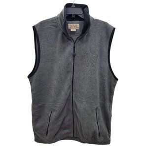 Colorado Timberline Men's Gray Sherpa The West Embossed Sleeveless Sweatervest L